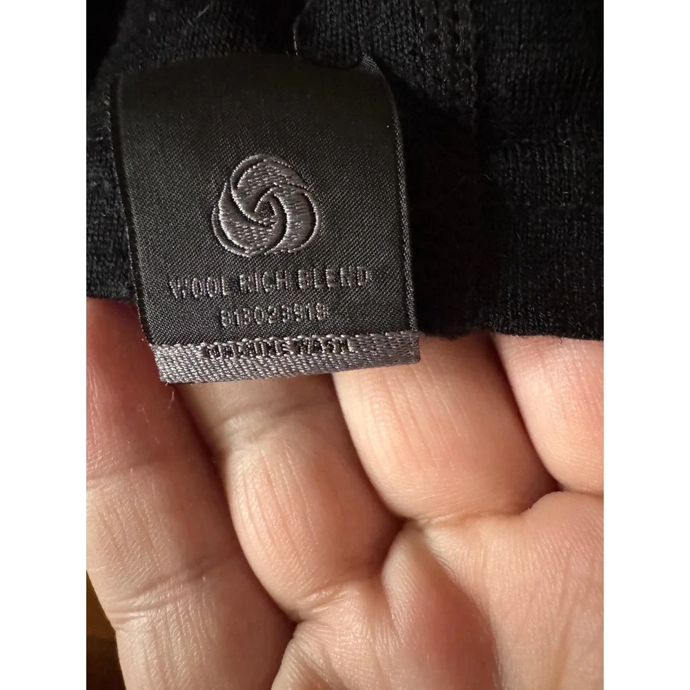 Mountain Warehouse Extreme Quarter Zip L Black Red Merino Base Layer Gorpcore
